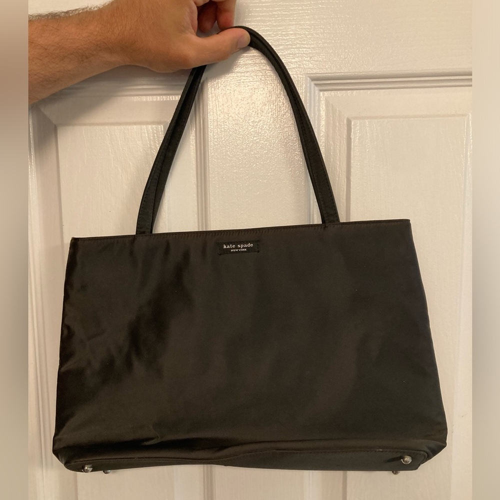 Vintage Kate Spade Black Nylon Mini-Tote
